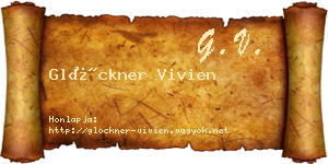 Glöckner Vivien névjegykártya